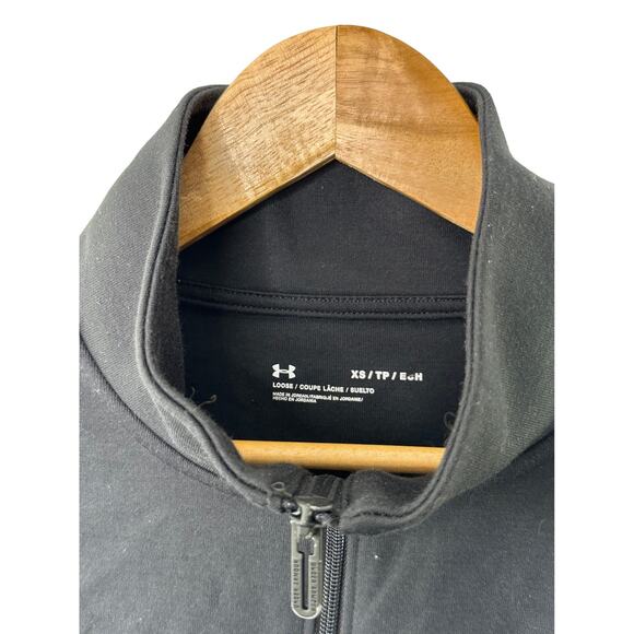 Under Armour Black & White Full Zip Loose Fit Long Sleeve Jacket Women's XS - Picture 4 of 8